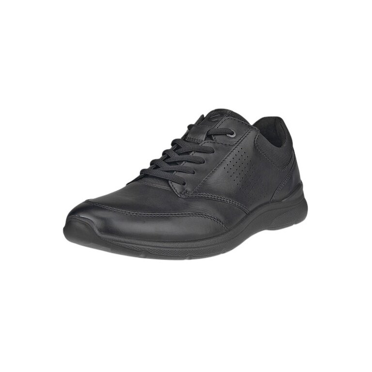 ECCO Sneaker Irving Low Lace (Vollnarbenleder) schwarz Herren