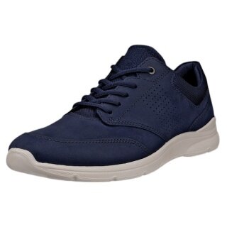 ECCO Sneaker Irving Low Lace (Vollnarbenleder) navyblau Herren