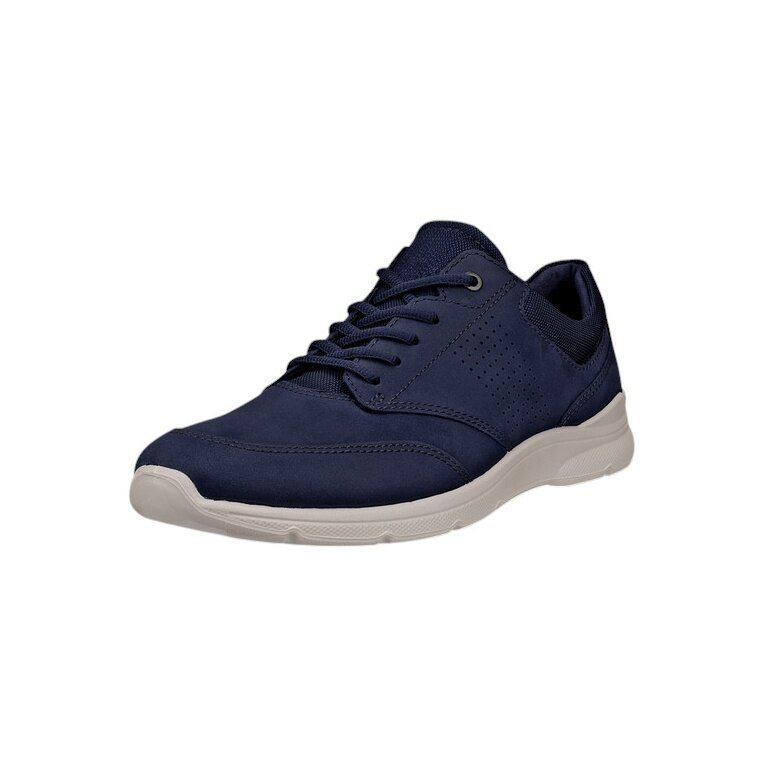 ECCO Sneaker Irving Low Lace (Vollnarbenleder) navyblau Herren