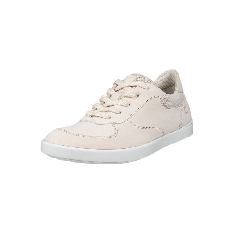 ECCO Sneaker Leisure Oxford (Premium-Leder) limestone Damen