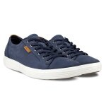 ECCO Sneaker Mens Soft 7 (aus Premium-Leder) marineblau Herren