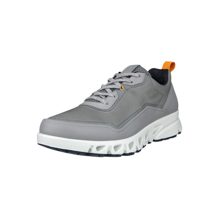 ECCO Sneaker Multi-Vent Gtxs Tex Lea (Vollnarbenleder, wasserdicht) grau Herren