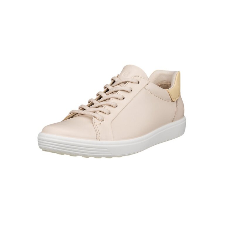 ECCO Sneaker Soft 7 Easy Slip Low (Premium-Leder) limestone Damen