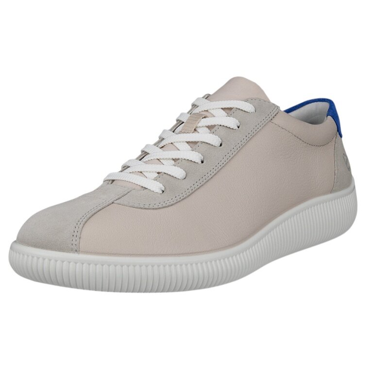 ECCO Sneaker Soft Zero (ECCO-Leder) grau/beige Herren