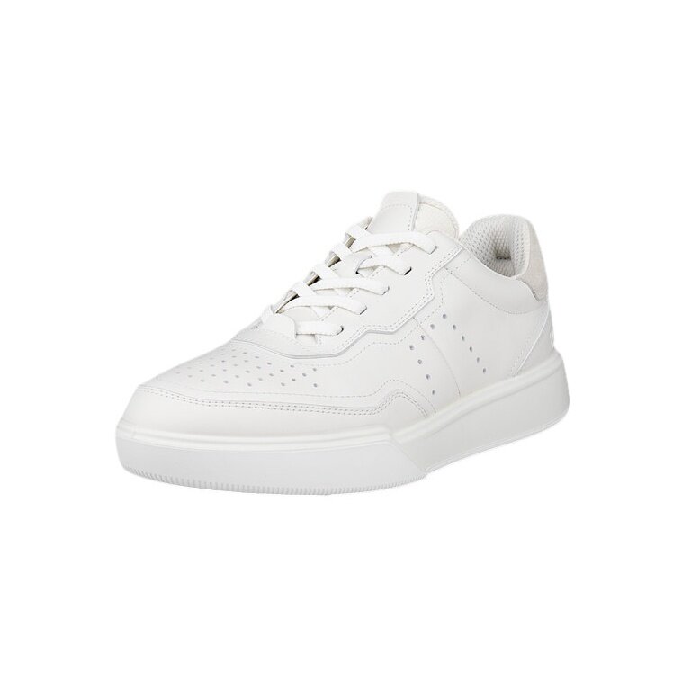 ECCO Sneaker Street Court Lea (Premium-Leder) weiss Damen