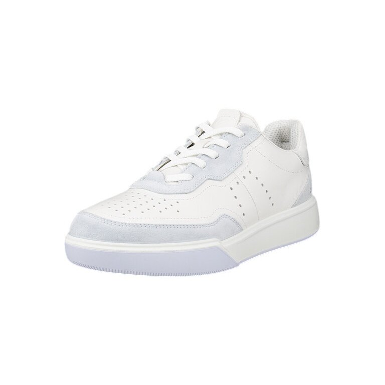 ECCO Sneaker Street Court Lea (Premium-Leder) weiss/violett Damen