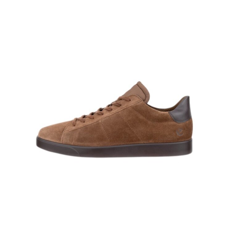 ECCO Sneaker Street Lite (Premium-Leder und Wildleder) cognacbraun Herren