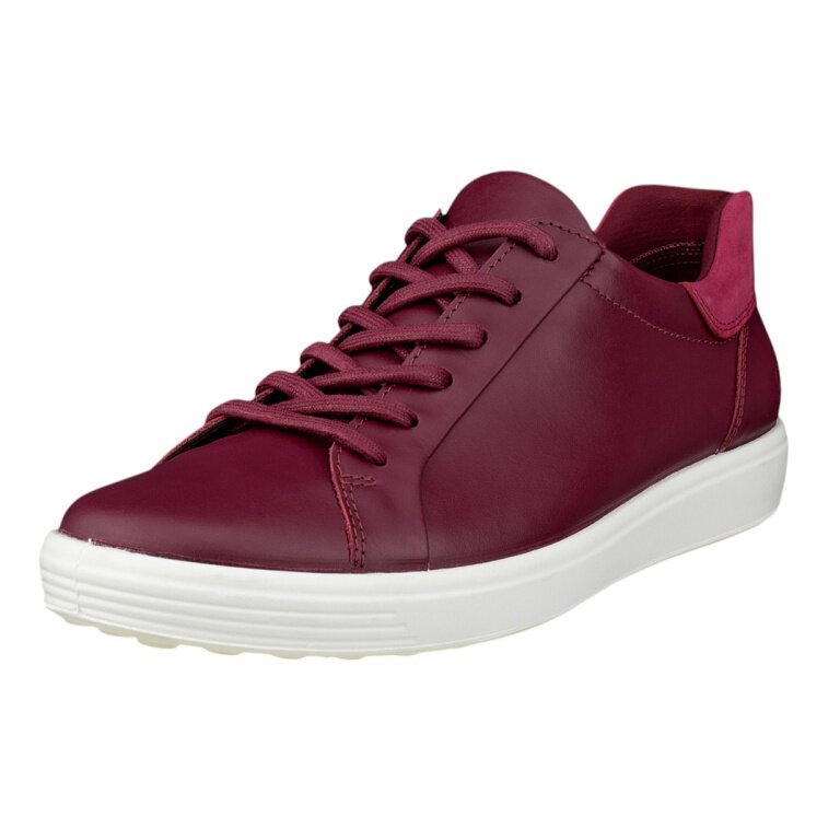 ECCO Sneaker Soft 7 Easy Slip Low (Premium-Leder) pflaumeviolett Damen