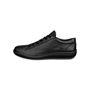 ECCO Sneaker Soft Zero WP (Premium-Leder, wasserdicht) schwarz Herren