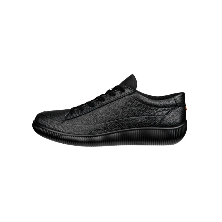 ECCO Sneaker Soft Zero WP (Premium-Leder, wasserdicht) schwarz Herren