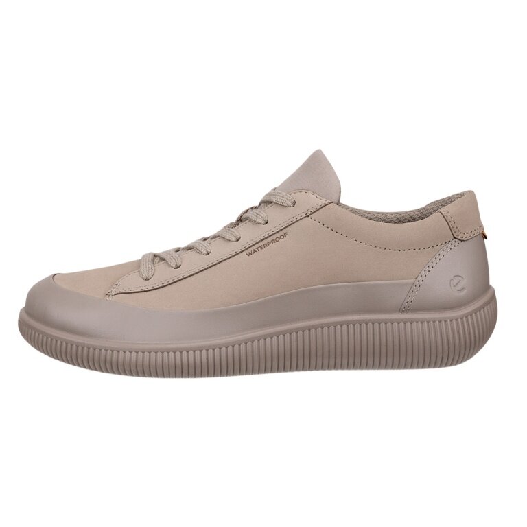 ECCO Sneaker Soft Zero WP (Premium-Leder, wasserdicht) hellbraun Damen