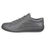 ECCO Sneaker Soft Zero WP (Premium-Leder, wasserdicht) grau Herren