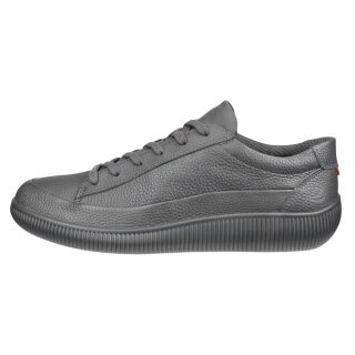 ECCO Sneaker Soft Zero WP (Premium-Leder, wasserdicht) grau Herren