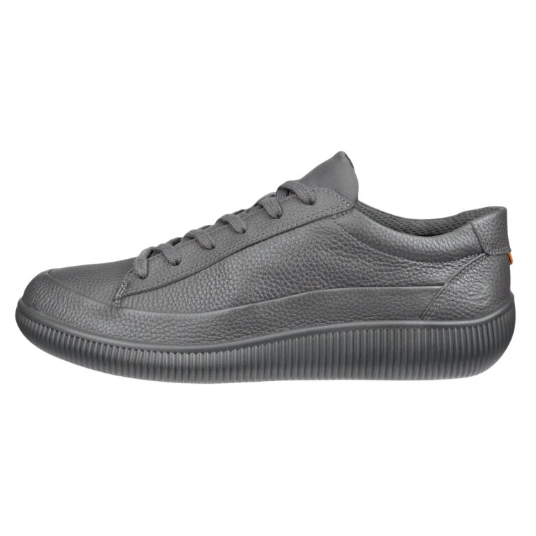 ECCO Sneaker Soft Zero WP (Premium-Leder, wasserdicht) grau Herren