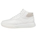ECCO Alltag-Travelschuhe Street Court High-Top (Premium-Leder) weiss Damen