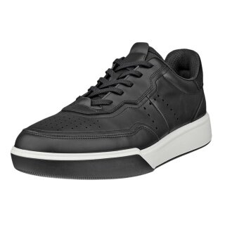 ECCO Sneaker Street Court Lea (Premium Leder) schwarz Herren