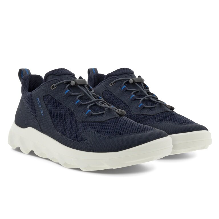 ECCO Wanderschuhe MX Low Breathru - robust, strapazierfähige Sohle - skyblau/schwarz Herren