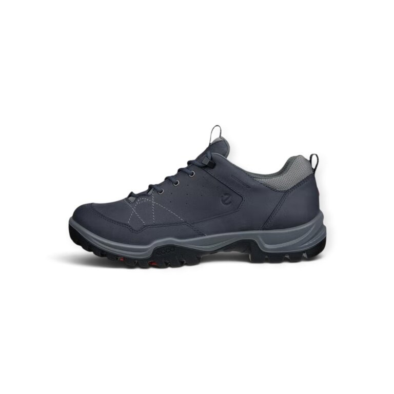 ECCO Wanderschuhe Receptor Trekk (Nubukleder, wasserdicht) navyblau Herren