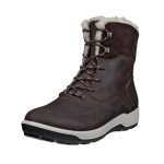 ECCO Winterstiefel Trace Lite WP Mid Boot (Nubukleder, wasserdicht, warm) dunkelbraun Damen