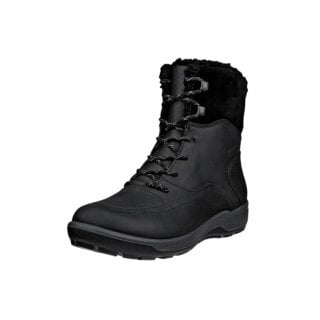 ECCO Winterstiefel Trace Lite WP Mid Boot (Nubukleder, wasserdicht, warm) schwarz Damen