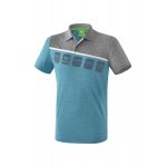 Erima Spprt-Polo 5C (100% Polyester) hellblau/grau Herren