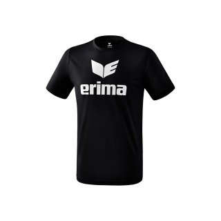 Erima Sport-Tshirt Promo (100% Polyester) schwarz/weiss Kinder