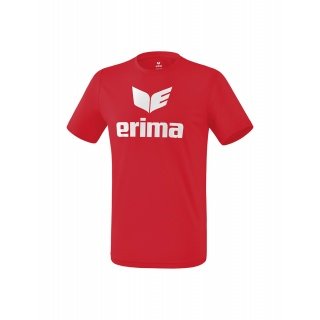 Erima Sport-Tshirt Promo (100% Polyester) rot/weiss Kinder