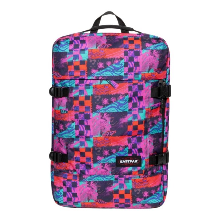 Eastpak Travel-Rucksack Travelpack Retro Surf Funk (42 Liter, mit Laptopfach) bunt