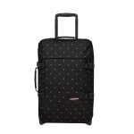Eastpak Travel-Reisetasche Tranverz S (42 Liter) mit Rollen Dots Black Silver - schwarz