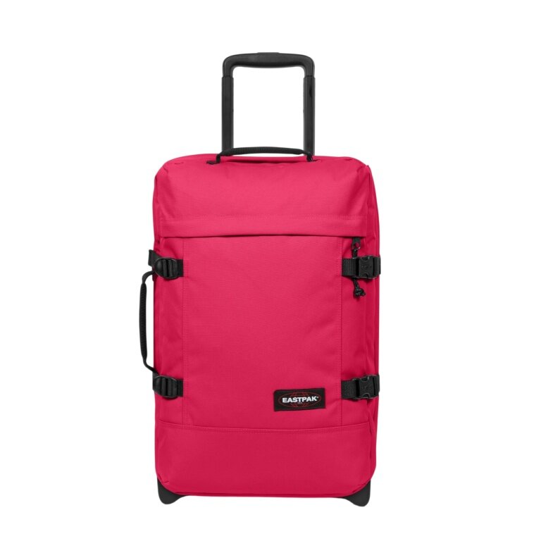Eastpak Travel-Reisetasche Tranverz S (42 Liter) mit Rollen Saffron Red - magenta