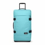 Eastpak Travel-Reisetasche Tranverz M Waterfall Blue (78 Liter) mit Rollen hellblau