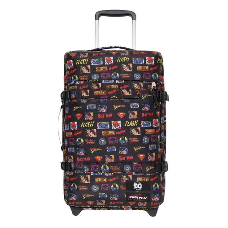 Eastpak Travel-Reisetasche Transit'r S DC Icons (42 Liter) mit Rollen schwarz/bunt