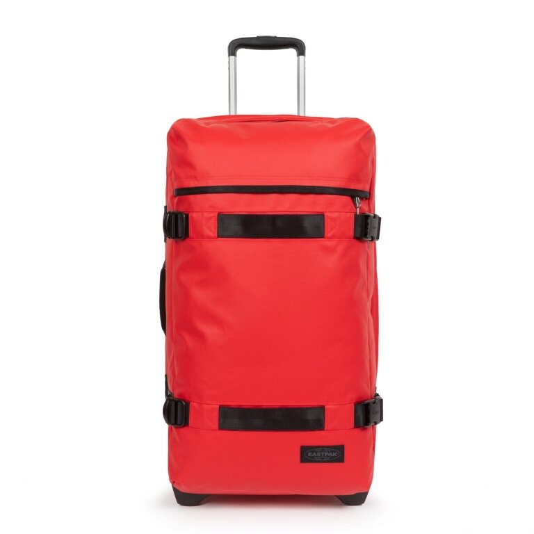 Eastpak Travel-Reisetasche Transit'r M (mit Rollen, 78 Liter) 2026 Tarp rot