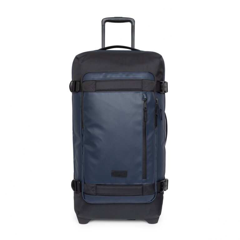 Eastpak Travel-Reisetasche Tranverz CNNCT M Admiral (78 Liter) mit Rollen navyblau/schwarz