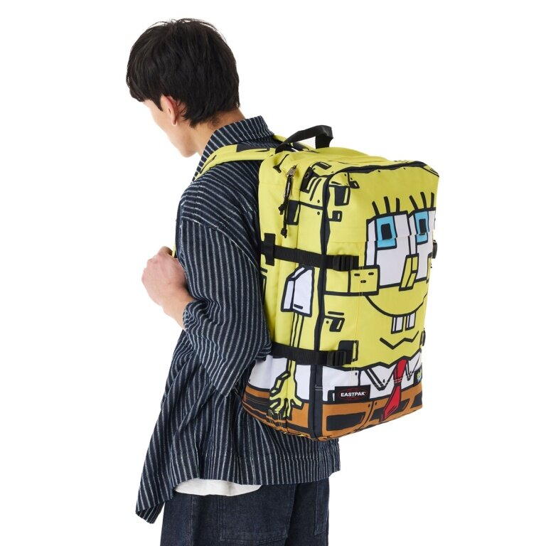 Eastpak Travel-Rucksack Travelpack Spongebob (42 Liter, mit Laptopfach) gelb