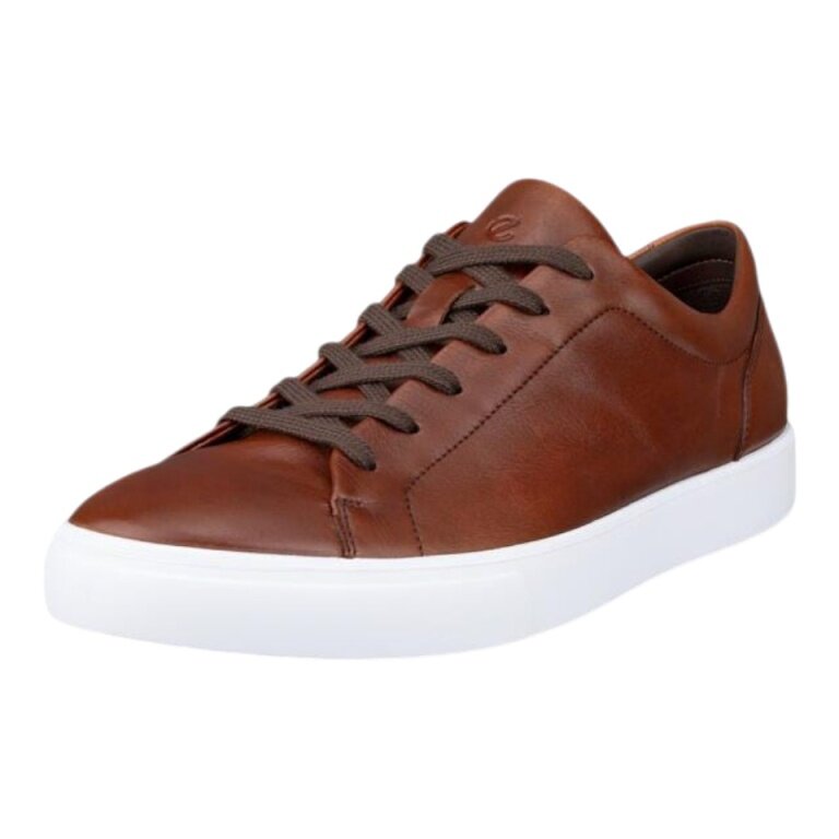 ECCO Sneaker Soft 10 (Vollnarbenleder) cognacbraun Herren