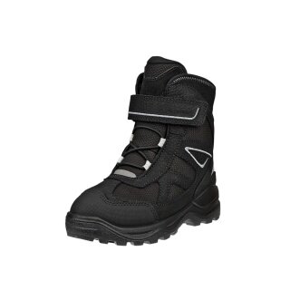 Ecco Winterstiefel Snow Mountain Lace (Premium-Leder und Textil, wasserdicht) schwarz Kinder