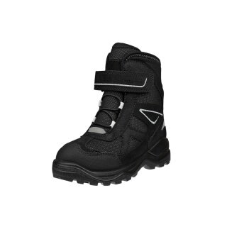 Ecco Winterstiefel Snow Mountain (Nubukleder/Textil, wasserdicht) schwarz Kinder