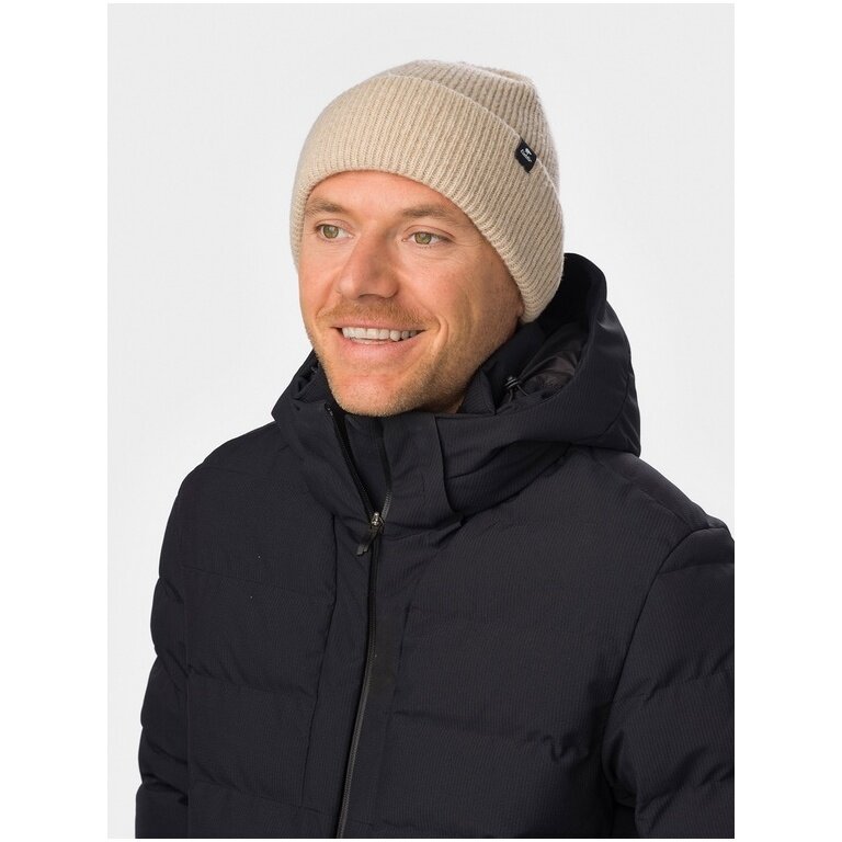 Eisbär Mütze (Beanie) Salma 2.0 - Merinomix, Rippstruktur - hellbraun - 1 Stück