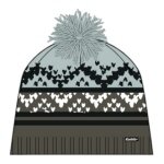 Eisbär Mütze (Pompon) Kathrin Damen - Merinomix - grün/blau/schwarz - 1 Stück