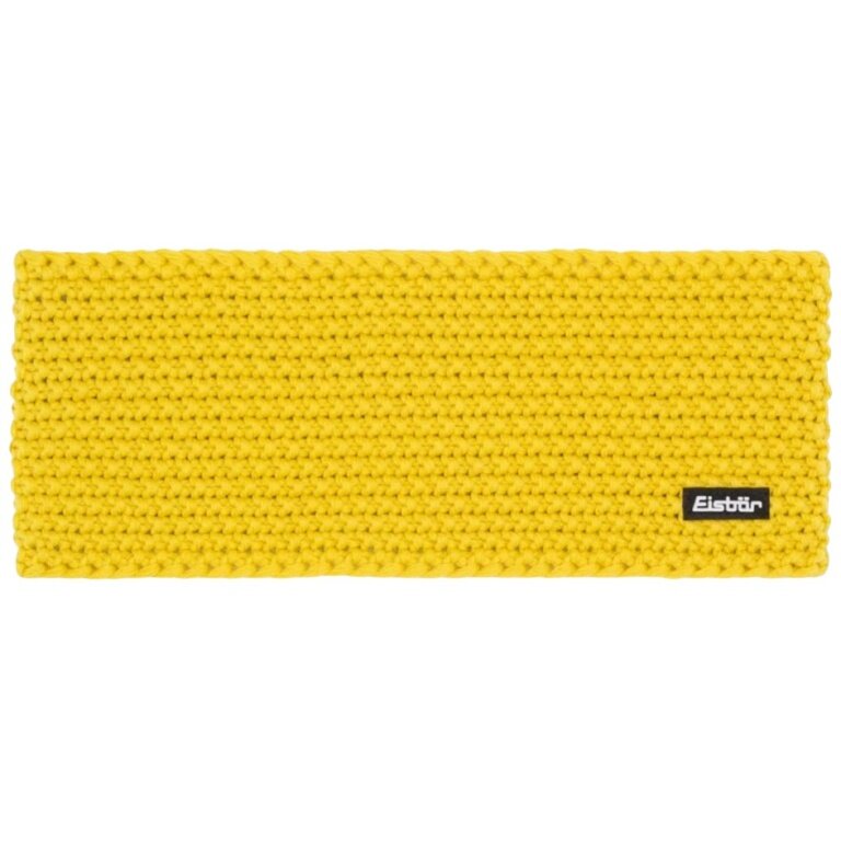 Eisbär Stirnband Jamies (Futter aus Fleece-Merinowolle) gelb Damen