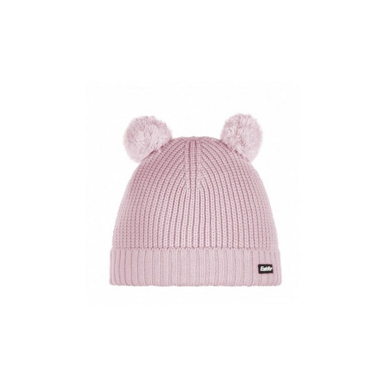 Eisbär Wintermütze (Pompon) Ponti - mit Wollpompon als Ohren - pink - Kinder