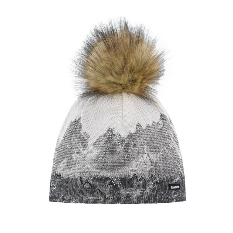 Eisbär Wintermütze (Bommel) Draw Lux Crystal schwarz/weiss Damen