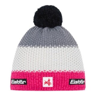 Eisbär Wintermütze (Pompon) Star SA Kinder - pink/weiss/grau - 1 Stück
