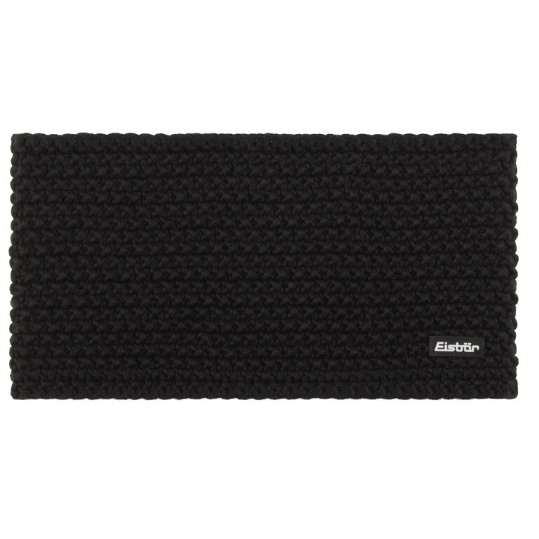 Eisbär Stirnband Jamie (Breite 13.5cm) - Futter aus Fleece - schwarz - 1 Stück