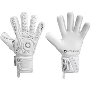 Elite Sport Torwarthandschuhe Supreme FN - 4mm Ultra GTech Pro Latex für alle Wetterbedingungen, Negative Contact - weiss