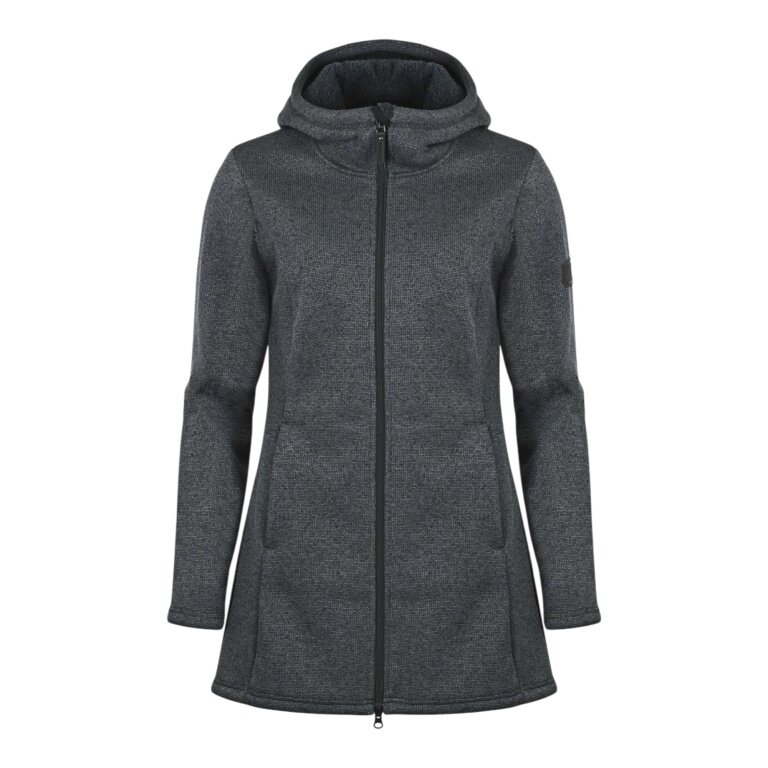 Elkline Fleecejacke Morning Dew (Fleecemantel) dunkelgrau Damen