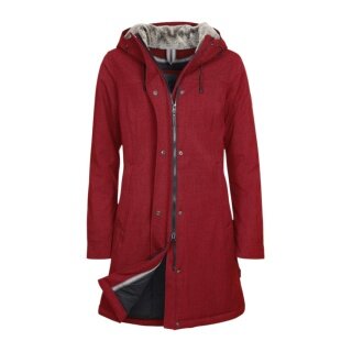 Elkline Wintermantel Apres Ski (winddicht, wasserdicht) rot melange Damen