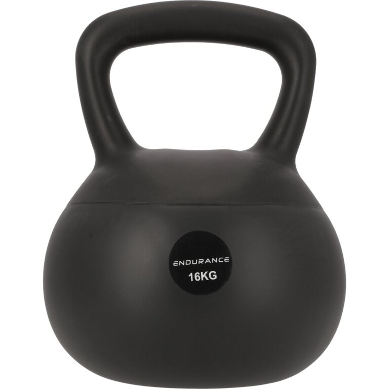 Endurance Kugelhantel Silicone Kettlebell schwarz 16kg - 1 Stück -