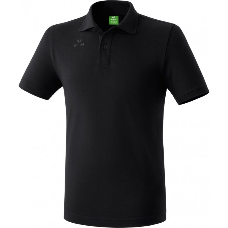 Erima Freizeit Polo Teamsport (Baumwollmix) schwarz Herren